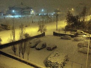 Erzurum Ve Bayburt’ta Yoğun Kar Yağışı