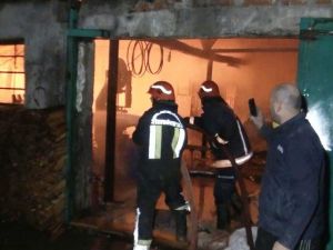 Sakarya’da Kaşık Atölyesinde Yangın
