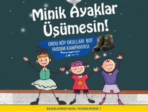 Ordu’da ‘Minik Ayaklar Üşümesin’ Kampanyası