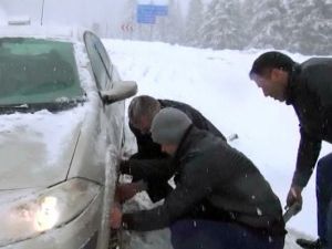 Ilgaz Dağı’nda Ulaşıma Kar Engeli