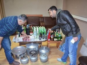 Fatsa’da Sahte İçki Ve Kaçak Sigara Operasyonu