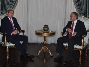 Abd Dışişleri Bakanı Kerry, Kktc Cumhurbaşkanı Akıncı İle Görüştü