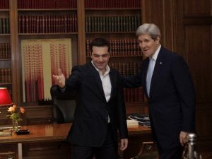 Kerry, Atina’da Çipras’la Görüştü