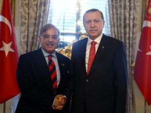 Erdoğan, Pakistan Pencap Eyaleti Başbakanı Şahbaz Şerif’i Kabul Etti