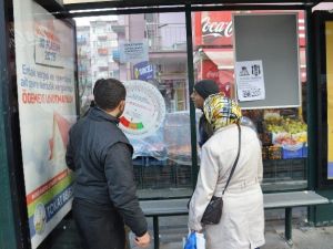 Tokat’ta Otobüs Duraklarına Bki Hesaplama Cetveli Asıldı