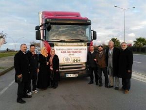 Suriye’deki Savaş Mağdurlarına Trabzon’dan 6 Tır Un Gönderiliyor