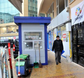 Rize'de Tepki Çeken Güvenlik Kabini Kaldırıldı