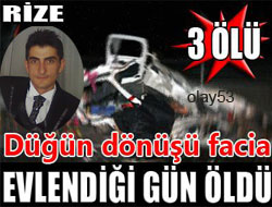 Düğün Arabası Takla Attı