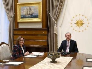 Cumhurbaşkanı Erdoğan, Şahin’i Kabul Etti