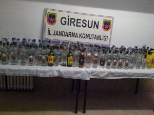 Giresun’da Yılbaşı Öncesi Sahte İçki Ele Geçirildi