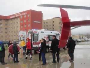 Kalbi Duran Hasta Ambulans Helikopterle Sevk Edildi