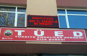 Rize'de Emekliler Derneği'ne Üye Olanlar Bu Tarihe Dikkat !