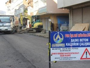 Altınordu’da Baskı Beton Kaldırım Çalışmaları