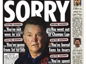 İngiliz Basınından Van Gaal’e ’İmalı’ Özür