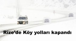 Karlar düşer, köy yolları kapanır