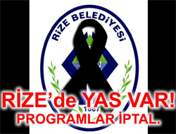 Rize Belediyesi Programları İptal Etti