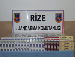 Çayeli'de kaçak sigara yakalandı