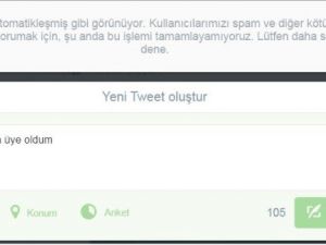 Twitter O İfadeyi Engelledi