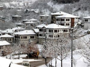 Safranbolu’da Kar Bir Başka Güzel