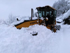 Rize'de Ulaşıma Kar Engeli
