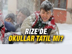Rize'de Okul Tatili Varmı? İşte Son Açıklama