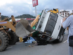 Giresun'da trafik kazası 1 ölü, 2 yaralı