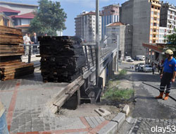 Rize'de Üst Geçitte Yangın Çıktı