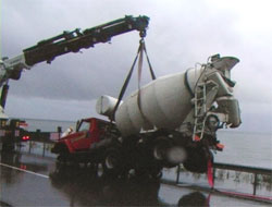 Rize'de Beton Mikser Kazası