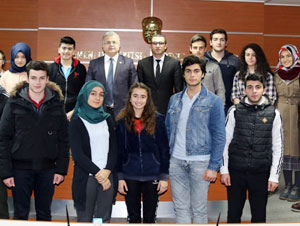 Başkan Kasap, Liseli Meclis Başkanlarıyla Bir Araya Geldi