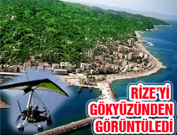 Rize'yi Gökyüzünden Görüntüledi