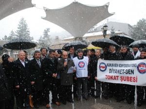 Tokat’ta, ‘Diyanetime Dokunma-diyanetine Sahip Çık’ Eylemi