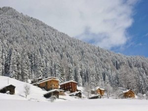 Rize'de Kar Yağışı İç Kesimlerde Etkili Oluyor