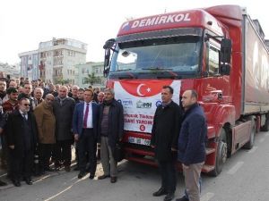 Canik’ten Bayır Bucak Türkmenlerine Yardım Eli