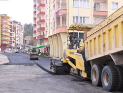 Rize'de Yollar Asfaltlanıyor