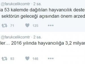 Bakandan 3.2 Milyar Liralık Tweet