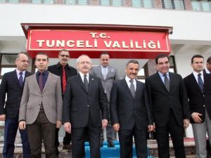 Chp Lideri Kılıçdaroğlu Tunceli Valiliğini Ziyaret Etti