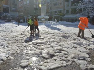 Fatsa’da Kar Temizleme Çalışmaları