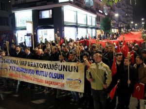 Samsun’da Osmanlı’nın 717. Kuruluş Yılı Yürüyüşü