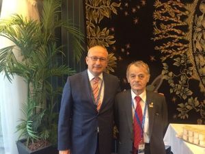 Çakırözer, Strazburg’da Kırım Tatar Lideri Kırımoğlu İle Bir Araya Geldi