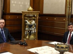 Cumhurbaşkanı Erdoğan, Başbakan Davutoğlu’nu Kabul Etti