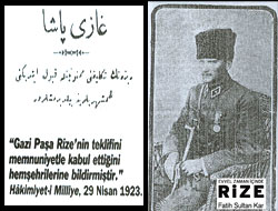 Atatürk 1923'de Rizeli Olmuş!