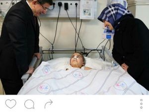 Başbakan Davutoğlu, 7 Yaşındaki Said Tan’ı Hastanede Ziyaret Etti