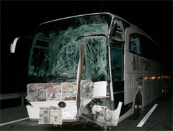 Rize Otobüsü Kazaya Karıştı 8 Yaralı