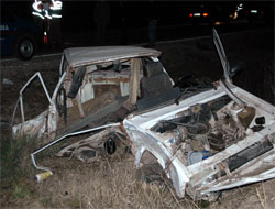 Samsun'da feci kaza 1 ölü, 8 yaralı