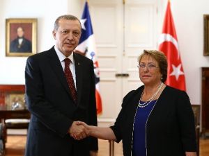 Cumhurbaşkanı Erdoğan Şili Devlet Başkanı Bachelet’le Görüştü