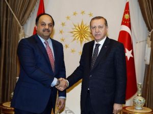 Cumhurbaşkanı Erdoğan Katar Savunma Bakanı Atiyah’ı Kabul Etti