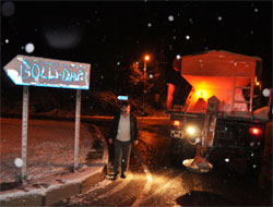 Bolu Dağı'nda kar yağışı başladı