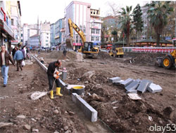 Cumhuriyet Caddesinde Altyapı Tamam