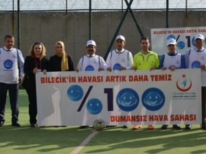 Tutuklu Ve Hükümlüler, Sigaranın Zararlarına Dikkat Çekmek İçin Futbol Maçı Yaptı