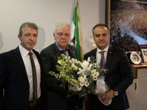 İnegöl Heyetinden Bursaspor’a Ziyaret